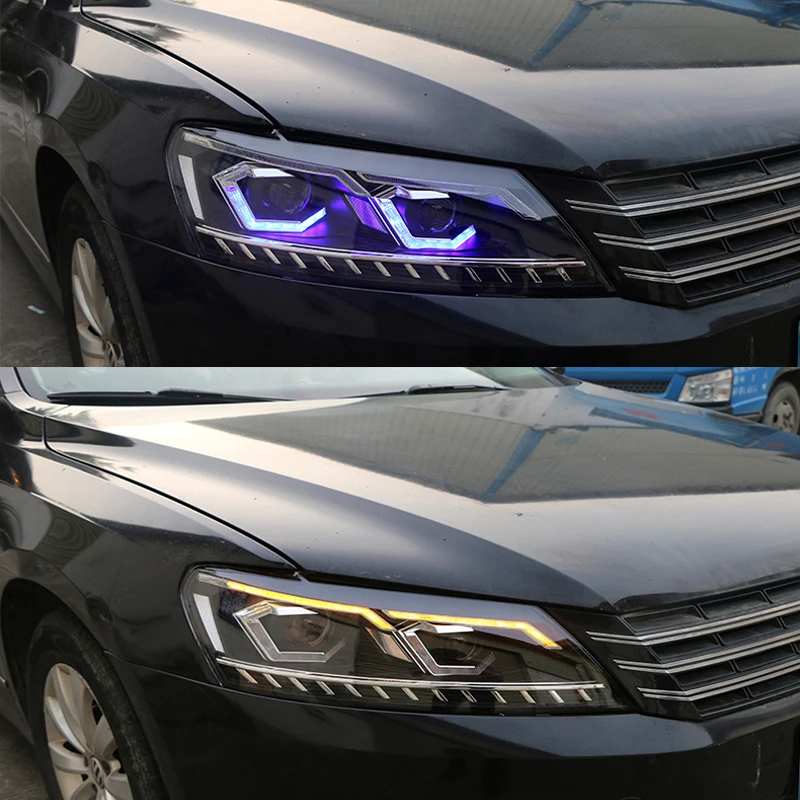 Автомобильная фара для Volkswagen Passat V6 B7 светодиодный фары 2011 2012 2013 проектор дальнего света HID