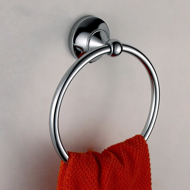 Bathroom accessories Towel ring Bathroom towel rack chrome plating