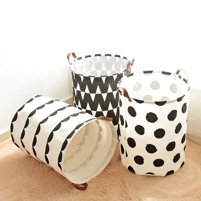

Folding Laundry Basket Cartoon Storage Basket for Toys Linen Clothes Basket Sundries Organizer cesto ropa sucia Home Storage