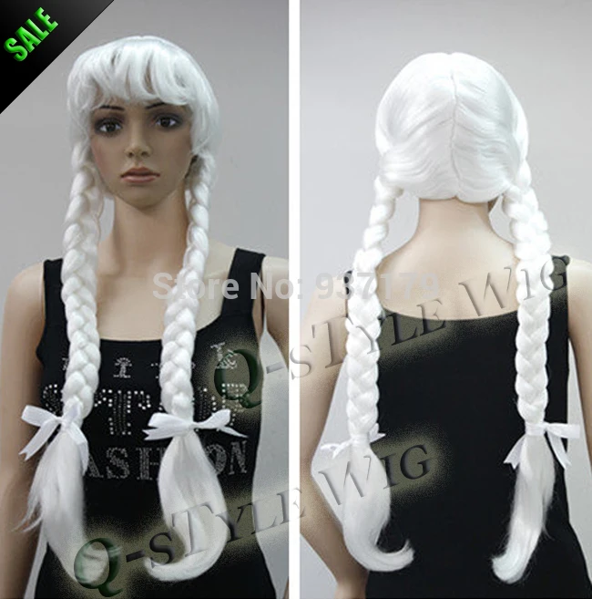 

straight coarse cosplay santa style wig big long  white color gorgeous wig Ladies  Heat Resistant Hair Wigs FREE SHIPPING