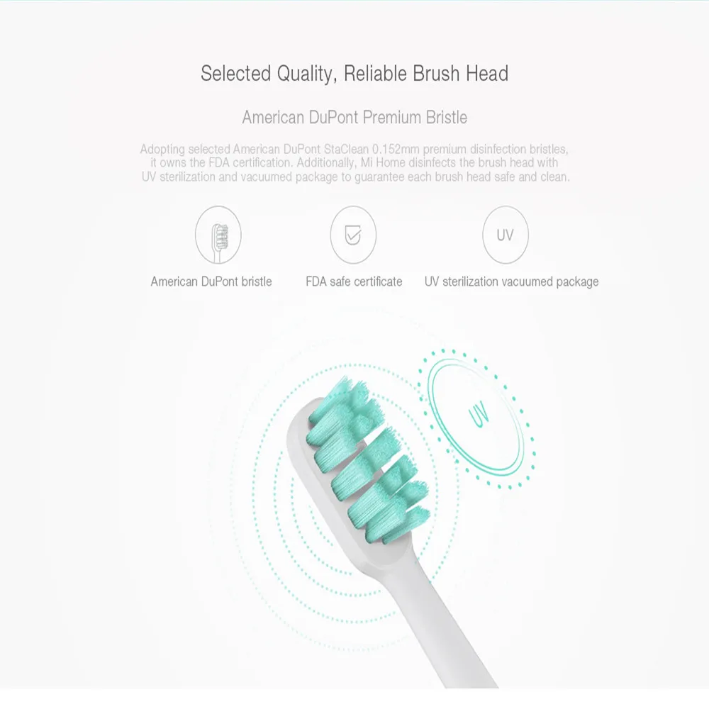 Xiaomi Mi дома Ультразвуковая электрическая зубная щетка для Зубная щётка Водонепроницаемый электрическая зубная щетка для гигиены полости рта приложение Управление+ 3 шт./компл. 111 насадка для зубных щеток Зубная щётка