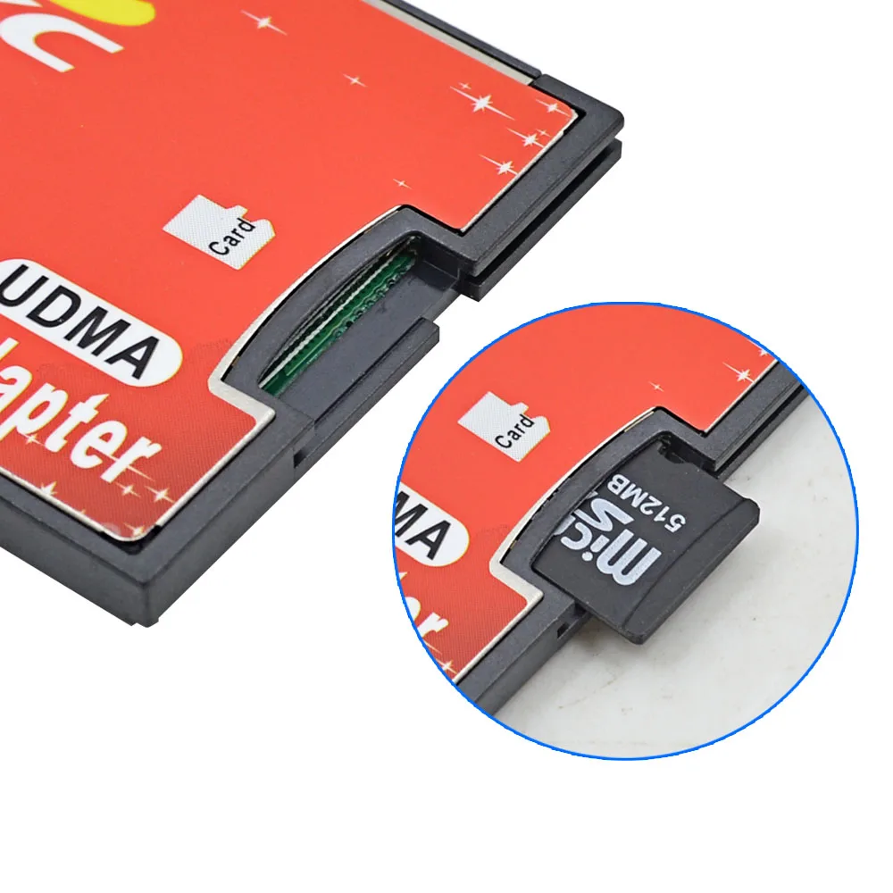 Micro SD TF для CF карты адаптер MicroSD Micro SDHC для компактной вспышки тип I считыватель карт памяти конвертер с розничной посылка