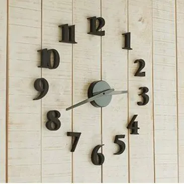 

Hot Wall Clock Home Decorate & Accents DIY Adhesive DIY clock Free shipping