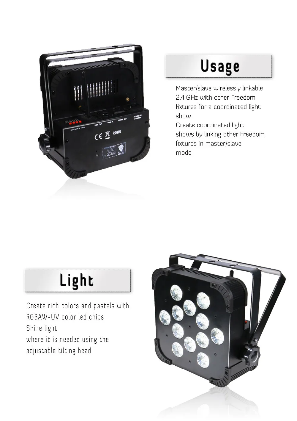 Большая распродажа 12*18 Вт 6в1 RGBAW+ UV DMX512 беспроводной IRC пульт светодиодный плоский Par-прожектор мини сценический светильник-проектор для свадебной вечеринки