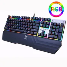 Mechanical gaming keyboard Optical connection switch RGB Backlit Anti-ghosting waterproof USB wired Pro gamer Russian stickers