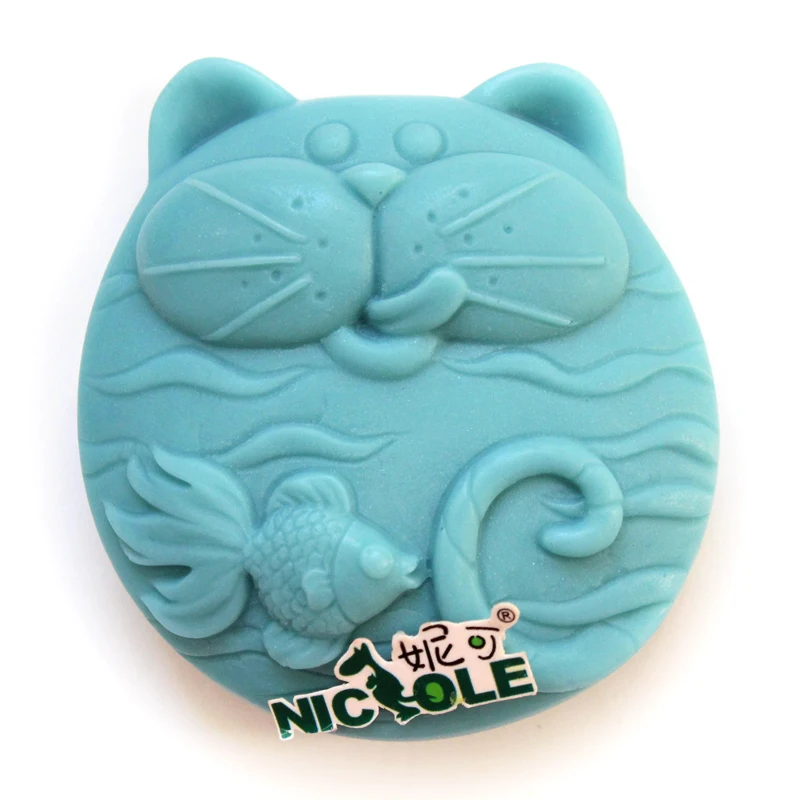 Buy Nicole R1256 3D Cute Cat Silicone Soap Moulds