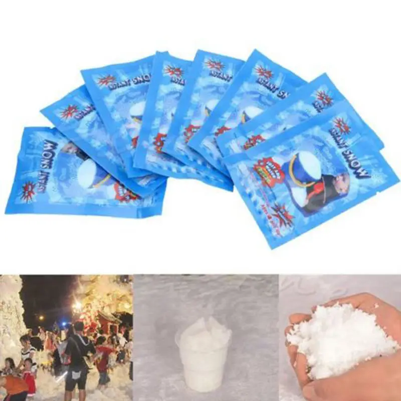 Buy 10pcs Instant Snow to Go Artificial Snow Powder