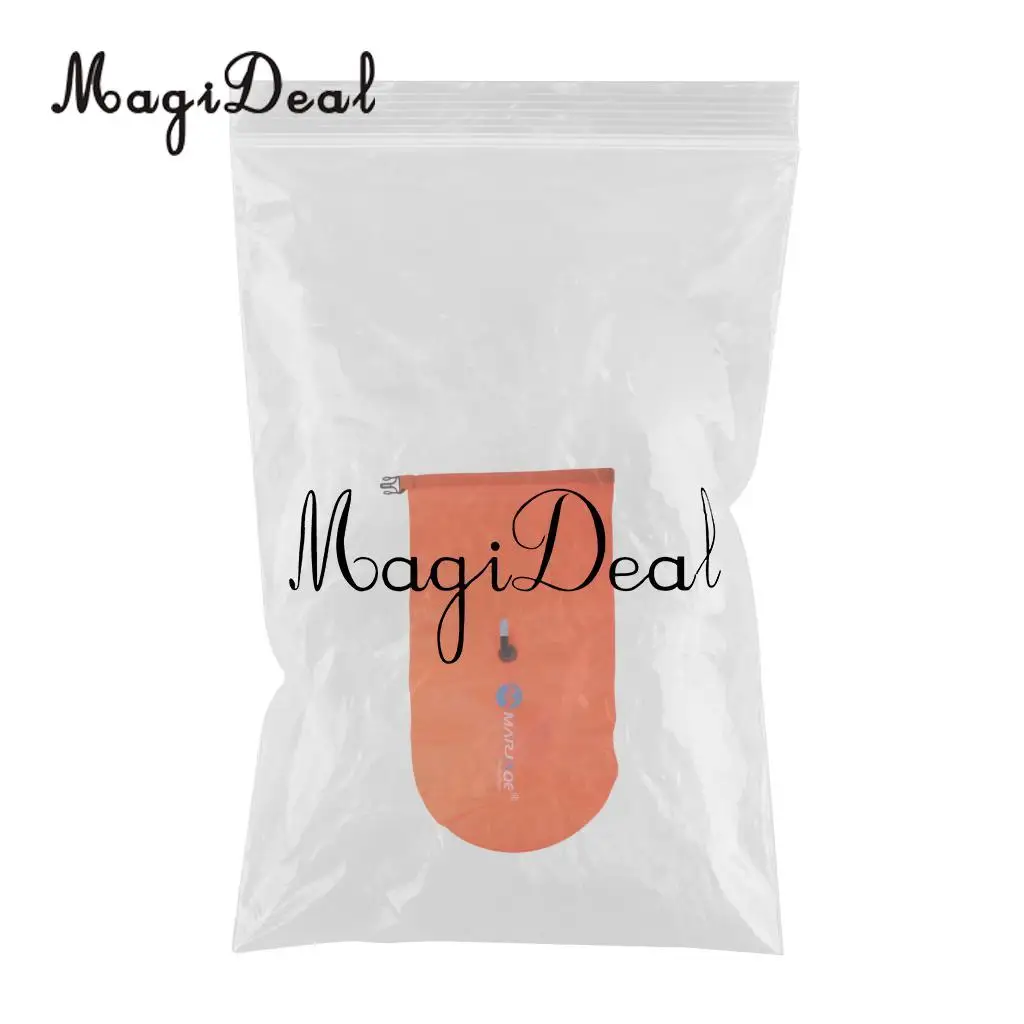  High Visibility Inflatable Swim Buoy Roll Top Dry Storage Bag Open Water Swimming Kayak Canoe Tow Safety Float Equipment
