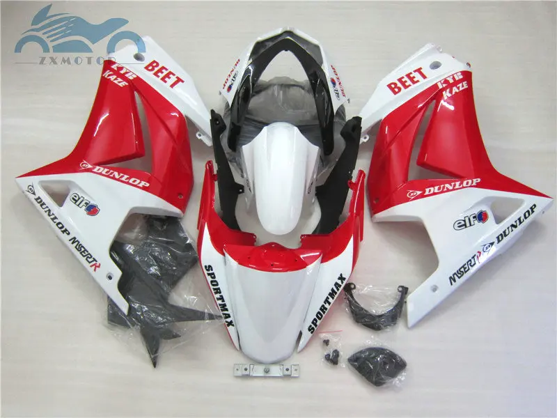 Комплект обтекателей для Kawasaki Ninja 250r Обтекатели 2008 2009 2010- 2014 EX250 Красный Белый