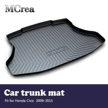 

MCrea Car Rear Trunk Mat Cargo Liner for Honda Civic 9th 2009 2015 Vehicle Luggage Carpet Tray Anti Kick Floor Mat Accessories