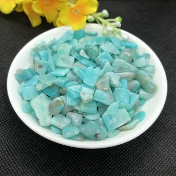 

50g 2 Size Natural Amazonite Crystal Gravel Degaussing Fish Tank Ornamental C763 Natural Stones And Minerals