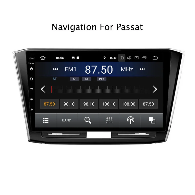 Perfect 10.1" 2G RAM 16G ROM Android 8.1 Car DVD Multimedia Player For VW Passat 2016-2017 GPS Navigation Radio Stereo Audio 1