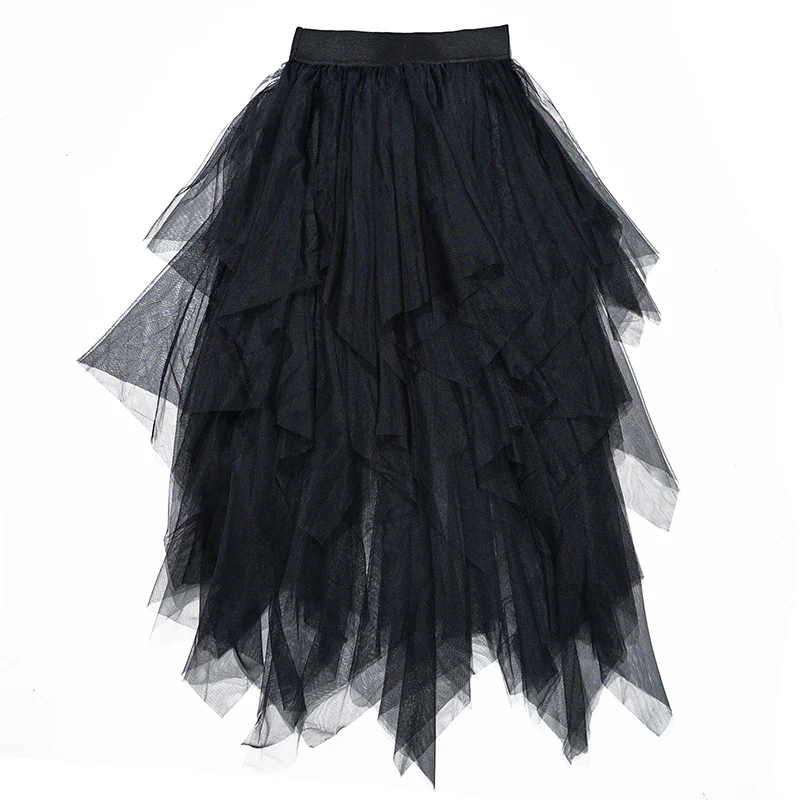 2017-Tulle-Skirts-Womens-Fashion-Elastic-High-Waist-mesh-Tutu-Skirt-pleated-long-skirts-Midi-Skirt (3)