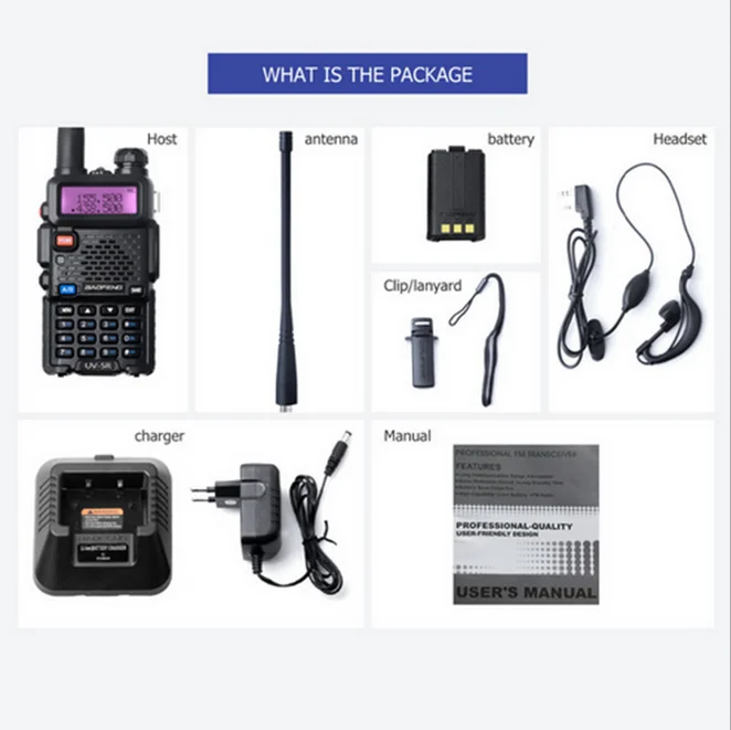 BaoFeng UV-5R 8 Вт Dual Band иди и болтай Walkie Talkie FM VOX UV5R ham радио двойной Дисплей камуфляжной расцветки, черный