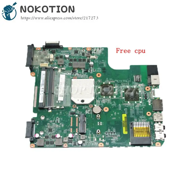 Материнская плата NOKOTION A000073410 DA0TE3MB6C0 для Toshiba Satellite L645 L645D основное гнездо на плату S1 DDR3 Бесплатный процессор