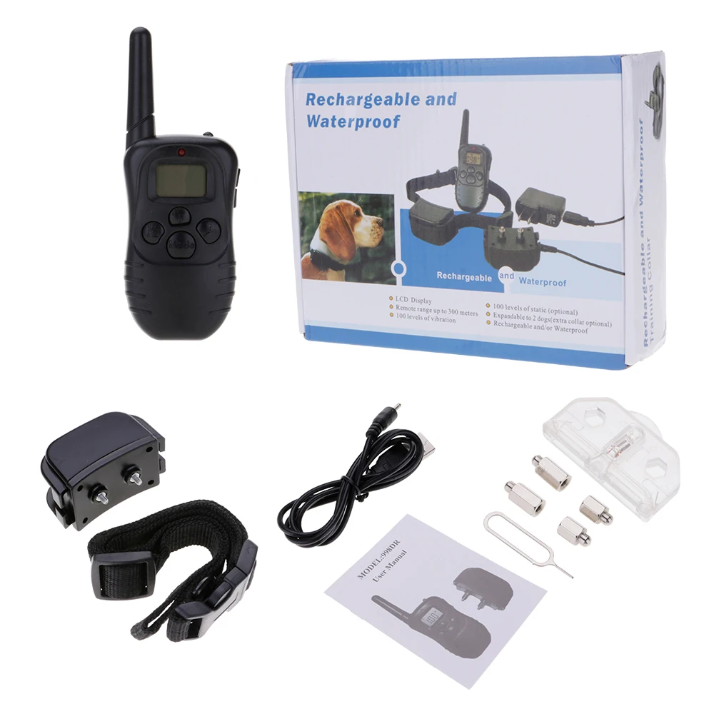 

Anti No Bark Shock Dog Trainer Stop Barking Pet Remote Control Training Recharge