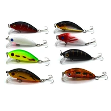 5cm/1.97in 3.6g/0.17oz Striped Bass Floating Minnow Lure Artificial Fish Lures Hard Bait Swim Fishing Tackle Samll Crankbait