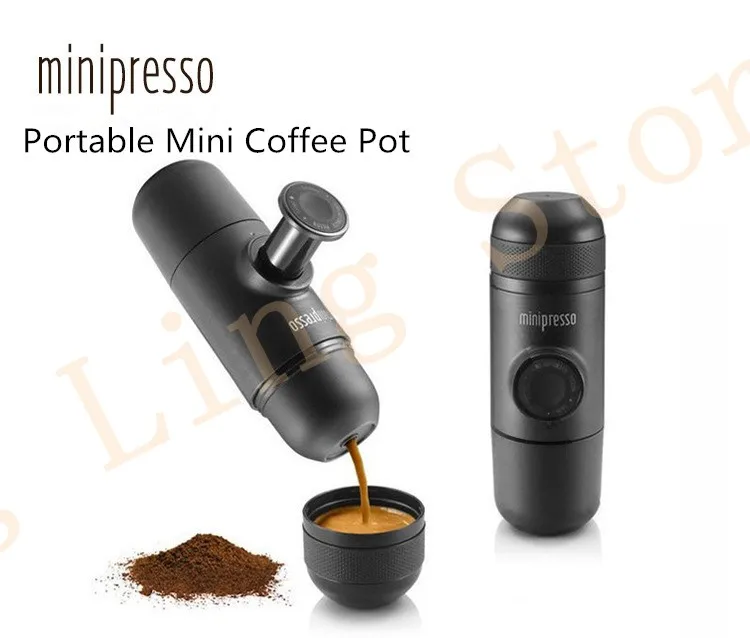 Мини-руководство Портативный Кофе чайник ручной Давление эспрессо Кофе Maker для офиса Путешествия Дом