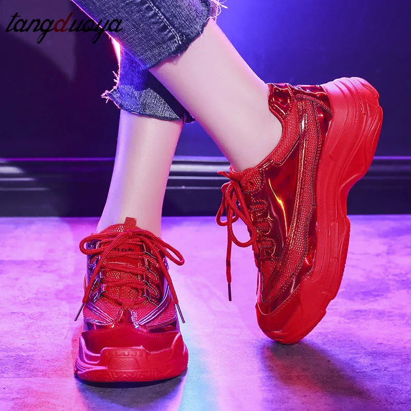 

2019 running shoes for women lace up sport shoes woman breathable mesh platform sneakers women fitness gym shoes chunky sneakers