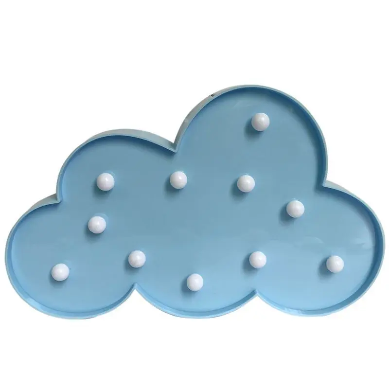 3d Звезда Луна ночник в форме Облака Дети Милая светодиодная световая игрушка подарок знак шатер для спальни кабинет Декор для гостиной - Испускаемый цвет: Blue cloud