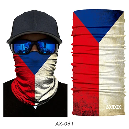 3D принт национального флага, шарф, повязка на шею, бандана, круглая петля, летняя Защита от солнца, на шею, кольцо, шарфы, мужские головные уборы, маска для лица - Цвет: 61