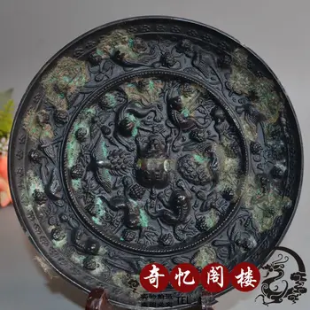 

Antique collection han bronze mirror, house to ward off bad luck The statue.