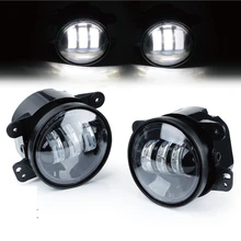 1Pair For JEEP Wrangler 2007 2016 LED Front Bumper Fog font b Lamp b font Light