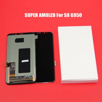 

AMOLED Display for SAMSUNG Galaxy S8 Screen Replacement LCD Touch Digitizer Assembly S8 LCD G950 G950F with sticker