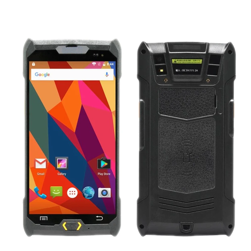  Freeship Android 6.0 Rugged NFC RFID Reader 1D 2D Bar code Scanner All in One 4G Handheld Smartphon