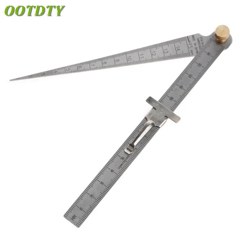 

OOTDTY Welding Taper Feeler Gauge Gage Stainless Steel Depth Ruler Hole Inspection For Measurement Tool