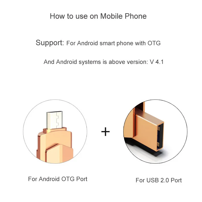 Флеш-накопитель 64 ГБ, флеш-диск 32 Гб, USB OTG, флеш-накопитель 3,0 для телефона на Android, металлический флеш-накопитель 16 ГБ, 32 ГБ для микро-диска, Прямая поставка