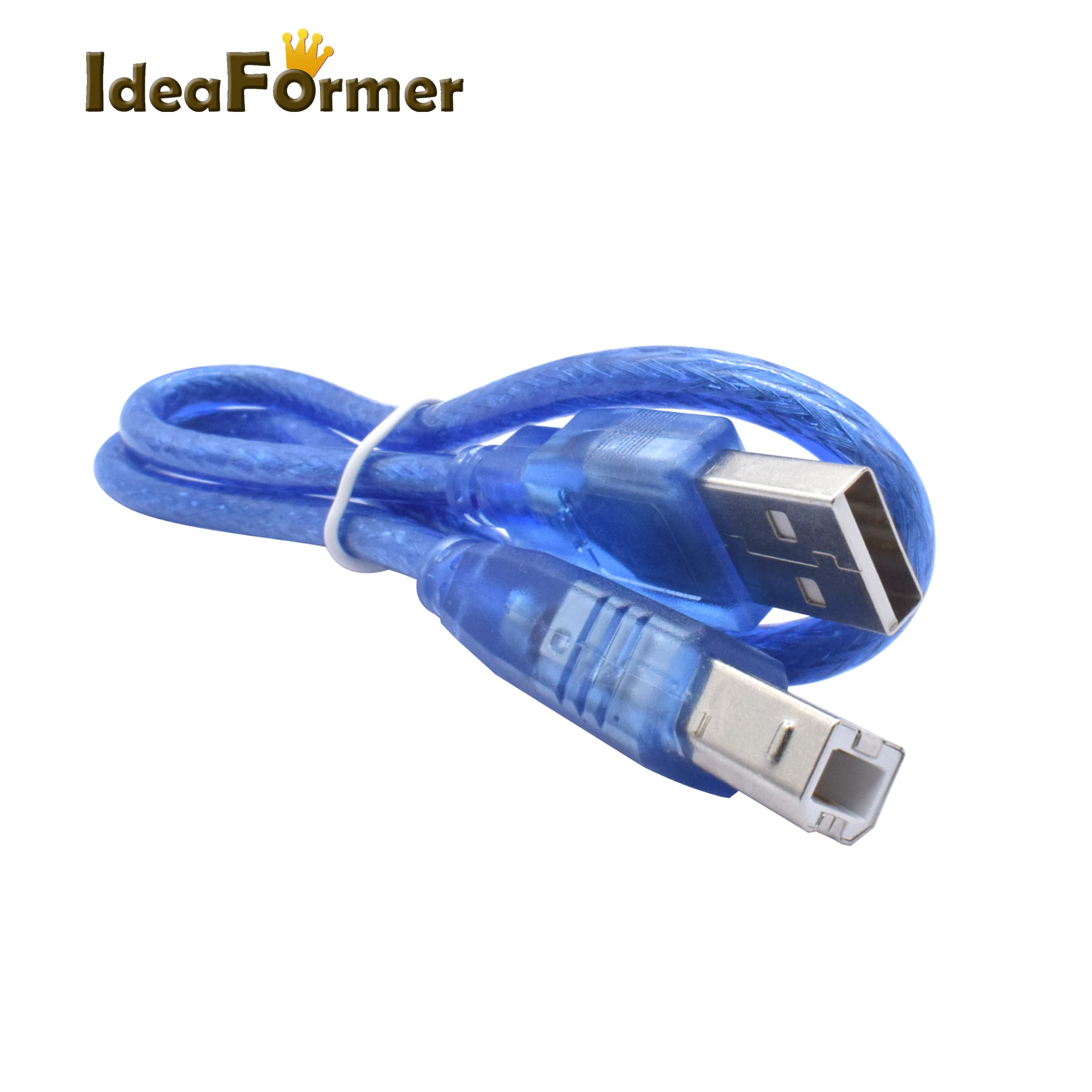 

5 Pcs USB cables type A Male to type B Male 50cm 3D parts 3D Printer Card BM Printer USB cable without USB magnetic ring