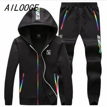 

AILOOGE Men's Sporting 2017 Plus Size 5XL Hoody Sweatshirt Men Sudaderas Hombre Sweat Hoodies Tracksuit Men