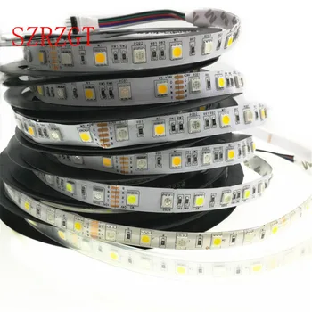 

1 Roll 5M Waterproof 12V LED Strip Light 5050 RGB RGBW RGBWW pink Blue Red Green Diode Tape LED Lamp Home Holiday Decoration