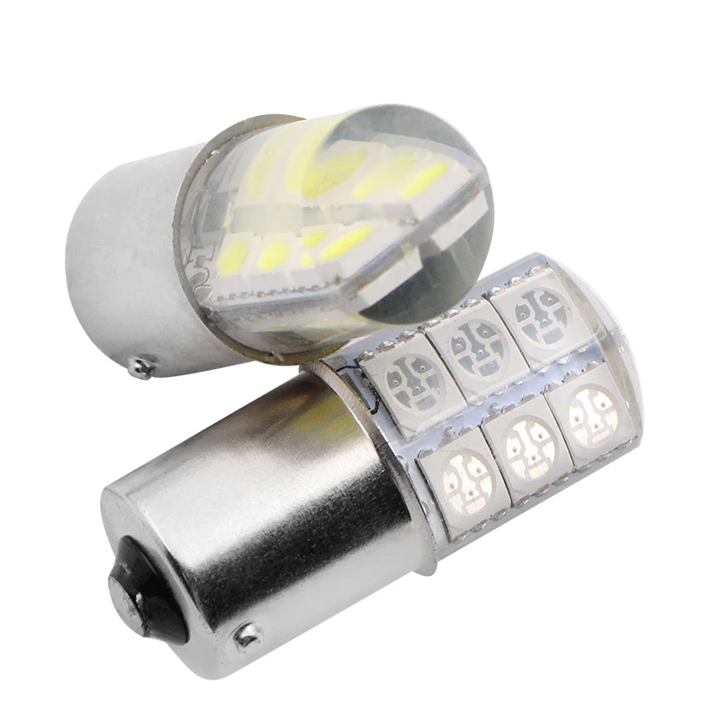 1 шт. автомобильный 1156 COB светодиодный светильник BA15S P21W 5050 Smd 6 Led авто тормозной