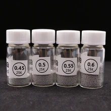 1 Бутылки BGA реболлинг шарики (0,25 0,3 0,35 0,4 0,45 0,5 0,55 0,6 0,65 0,76) припоя BGA этилированного Для BGA паяльная Ремонт тоже