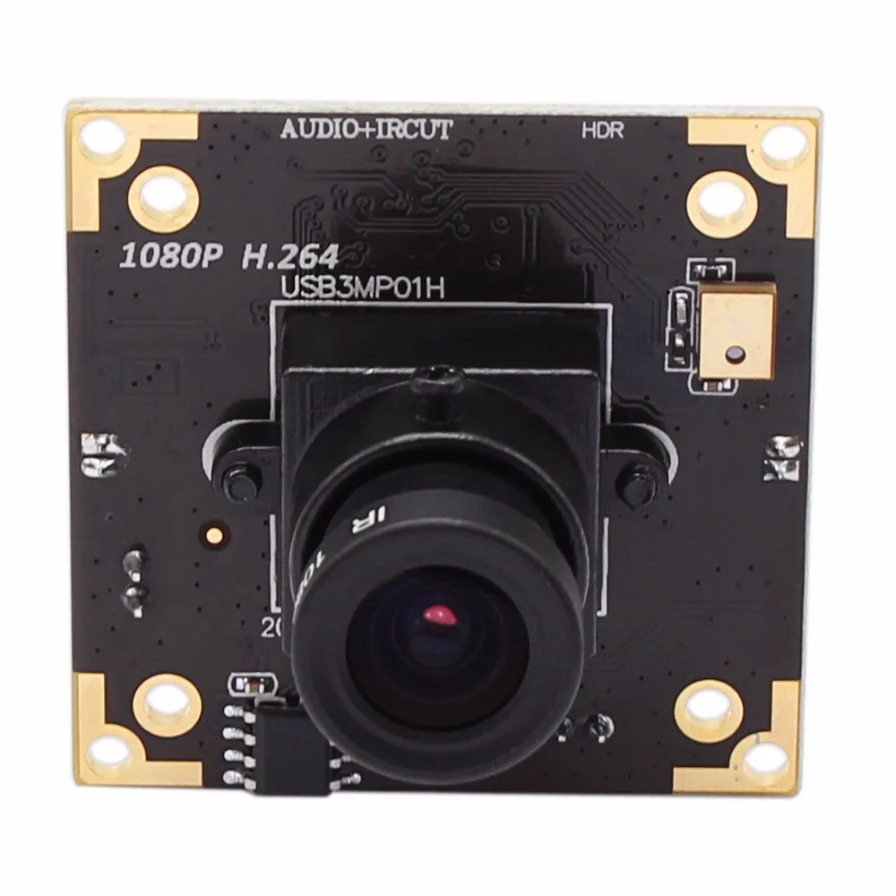 3MP WDR MICRON AR0331 CMOS Sensor H.264 MJPEG MIC HD USB2.0 модуль камеры печатная плата с объективом 3 6