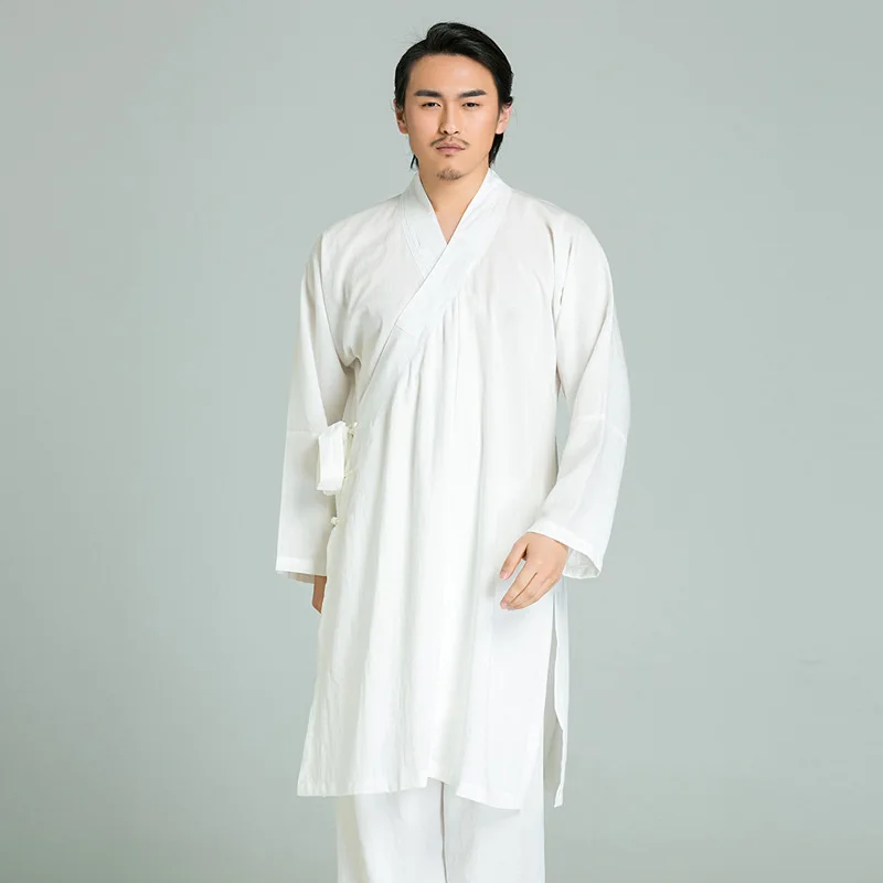Человек льняной шаолин Кунг Фу Wudang форма для Тай Чи ушу Вин Чунь костюмы даосский