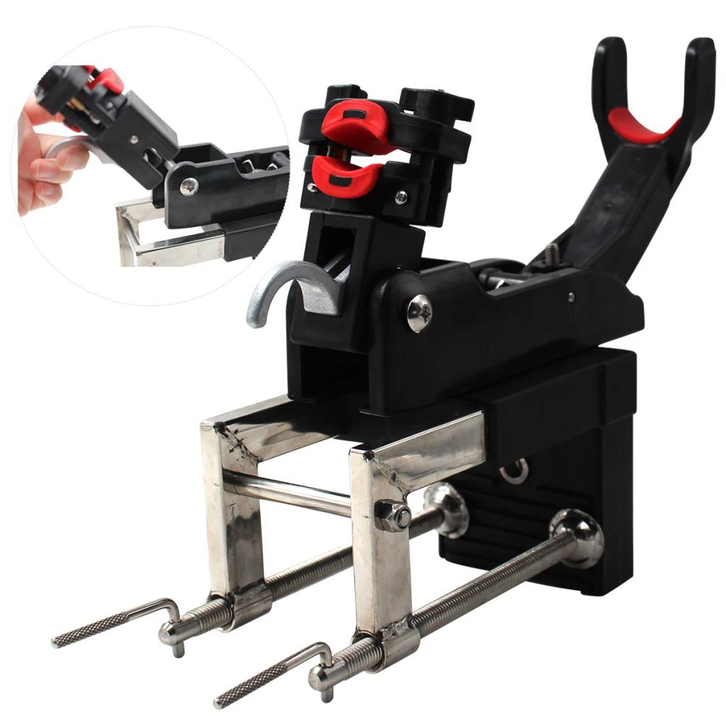 Fishing Support Rod Holder Bracket Kayaking Yacht Fishing Tackle Tool 360 Degrees Rotatable Rod Holder For Boat/Sea/Raft Fishing