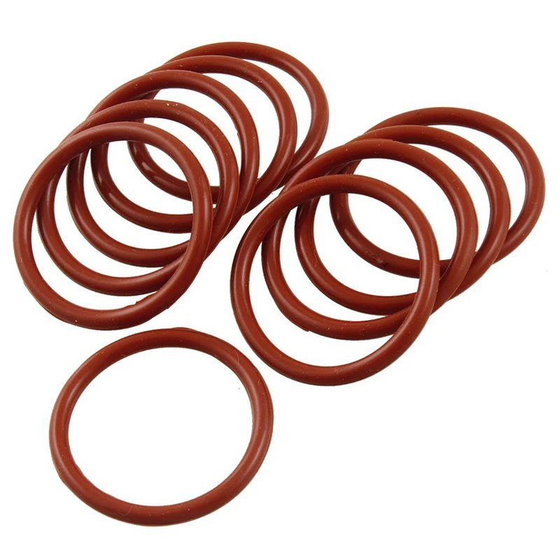 

10 PCS Flexible Silicone O Ring Seal Sealing Ring 33mm x 40mm x 3.5mm