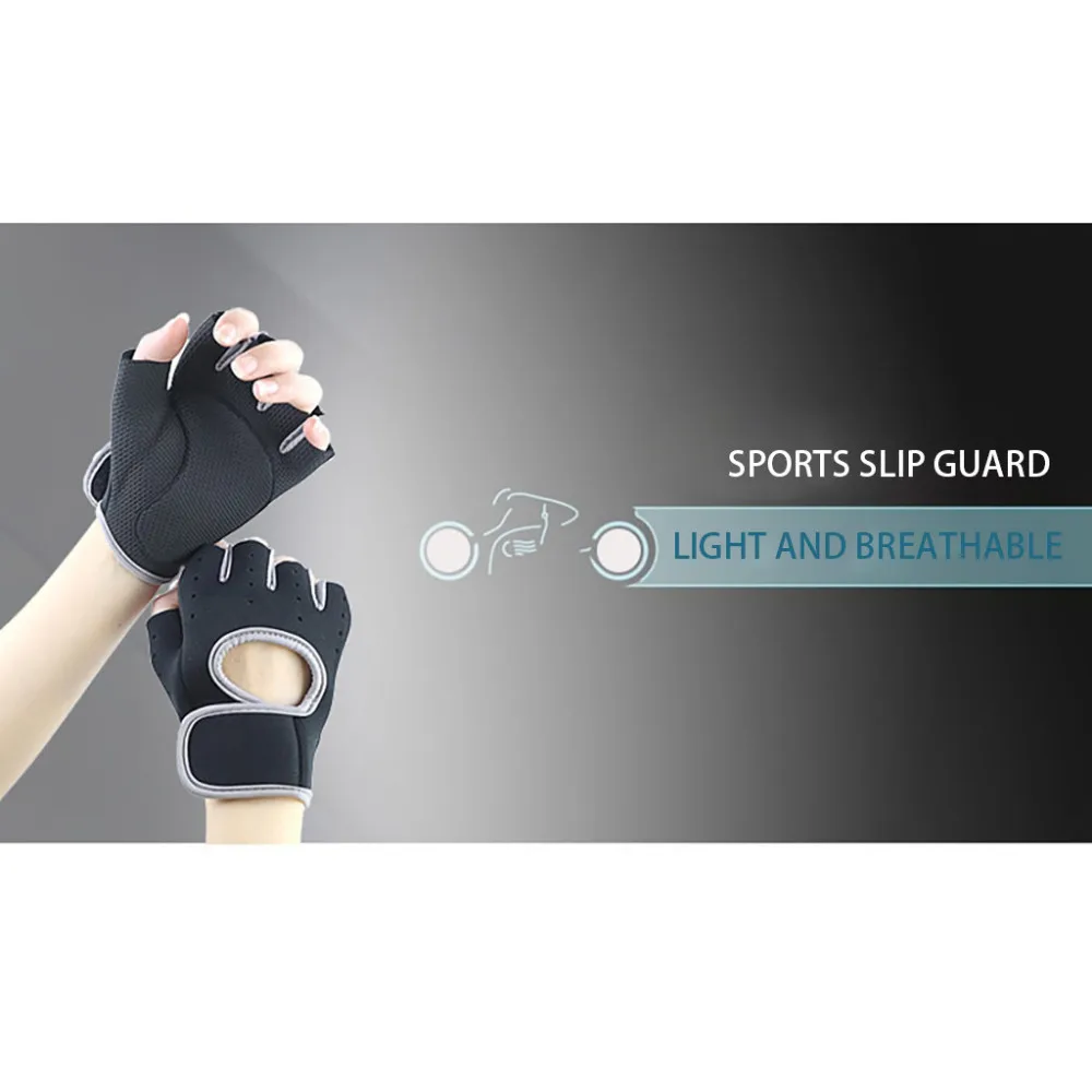 2019 Men and women summer half finger gloves outdoor sports fitness weightlifting gloves waterproof breathable gloves 40M21 (6)