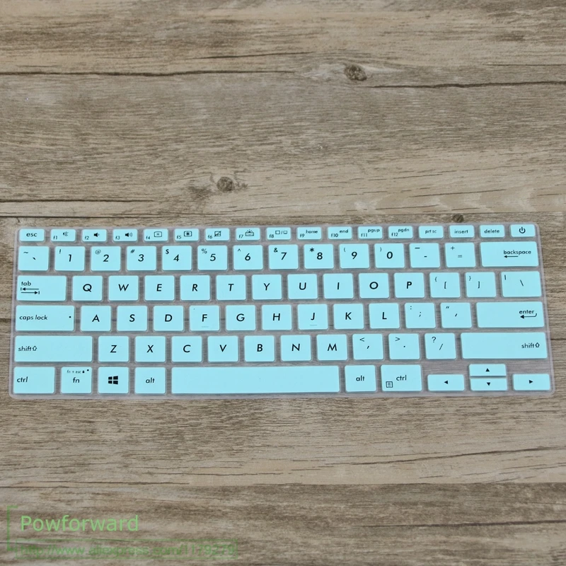 Silicone Notebook Laptop Keyboard Cover Protector Skin for Asus UX434 UX434FL UX431 UX431FN UX431FA UX392 UX392FN-White