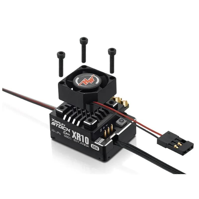 Hobbywing XeRun XR10 PRO STOCK SPEC 30112401 80A 2s brushless sensored ESC for 1/10 RC racing cars