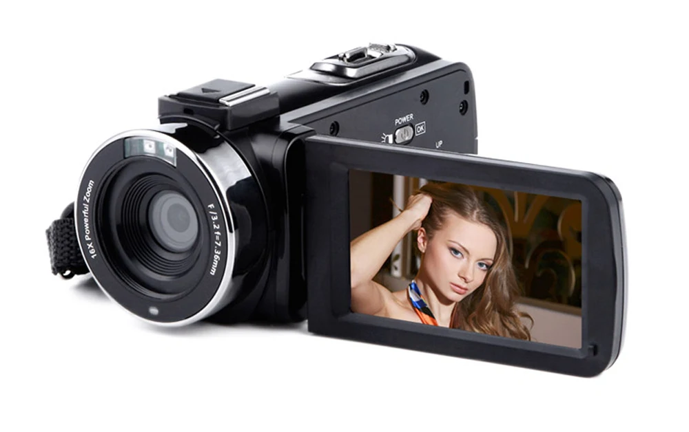 KOMERY, оригинальная видеокамера, 1080 P, 16X, цифровой зум, 3,0 дюймов, сенсорный ЖК-дисплей, Wi-Fi, ночное видение, профессиональные видеокамеры, подарок, 32 ГБ, SD карта