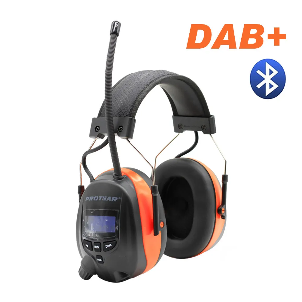 Protear DAB+/DAB/FM Radio Hearing Protector 25dB Lithium Battery