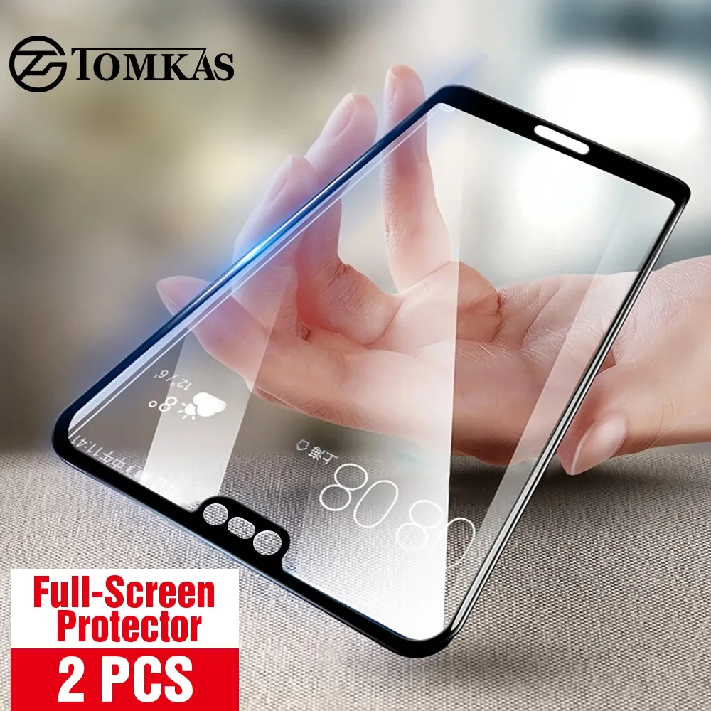 TOMKAS 2 шт Защитные пленки для huawei mate 20 Lite 10 облегченное закаленное стекло на P20 Pro P