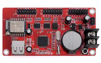 kaler wifi led display controller card XK3W support 48x1536pixel p10 red blue green yellow white led signs moving mesage
