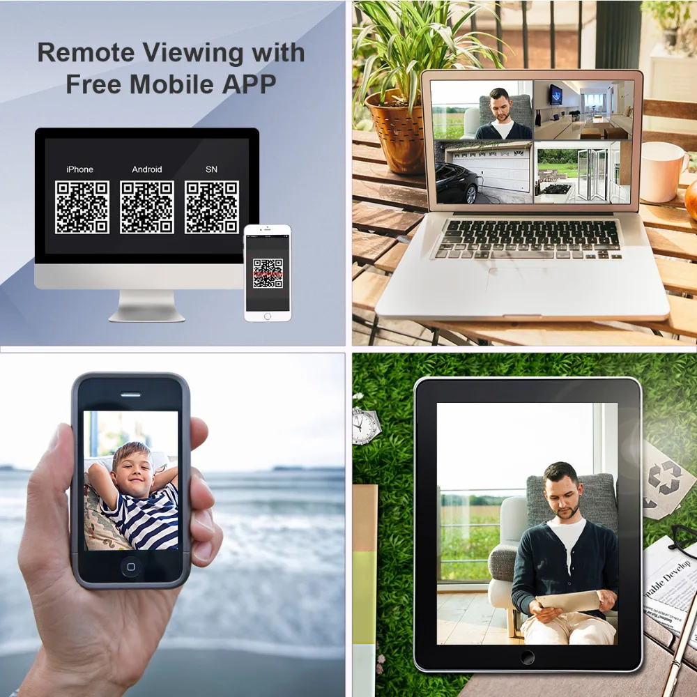 Perfect LOFAM 8CH CCTV System AHD 1080P DVR NVR 2MP Waterproof Outdoor Camera Video Surveillance Home Security Camera System 8CH DVR Kit 5