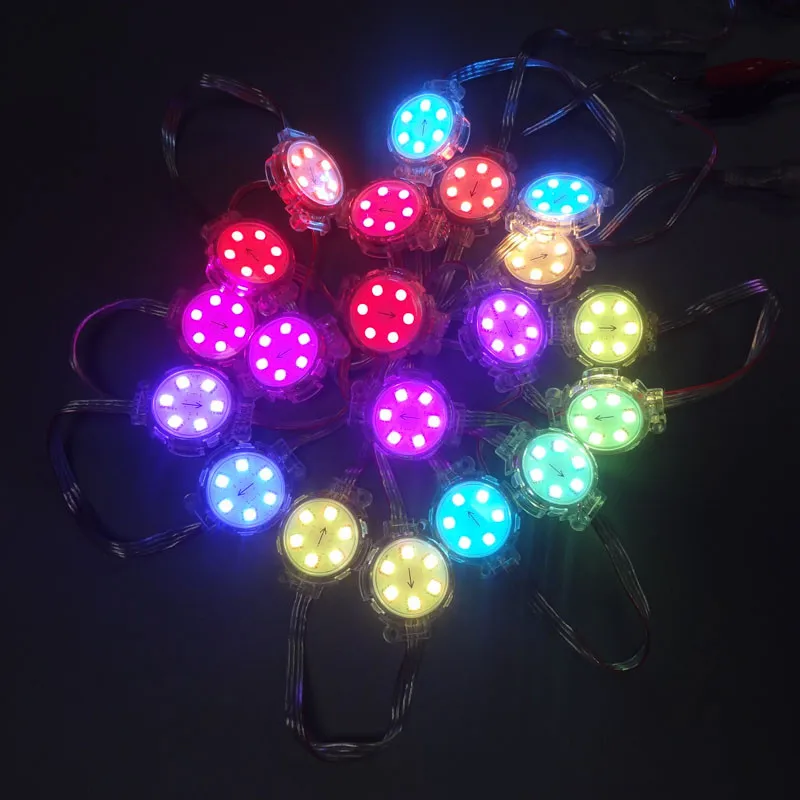 DC 24 В 5050 SMD RGB 6 светодиодов S диаметр 40 мм SM16703 светодиодный модуль