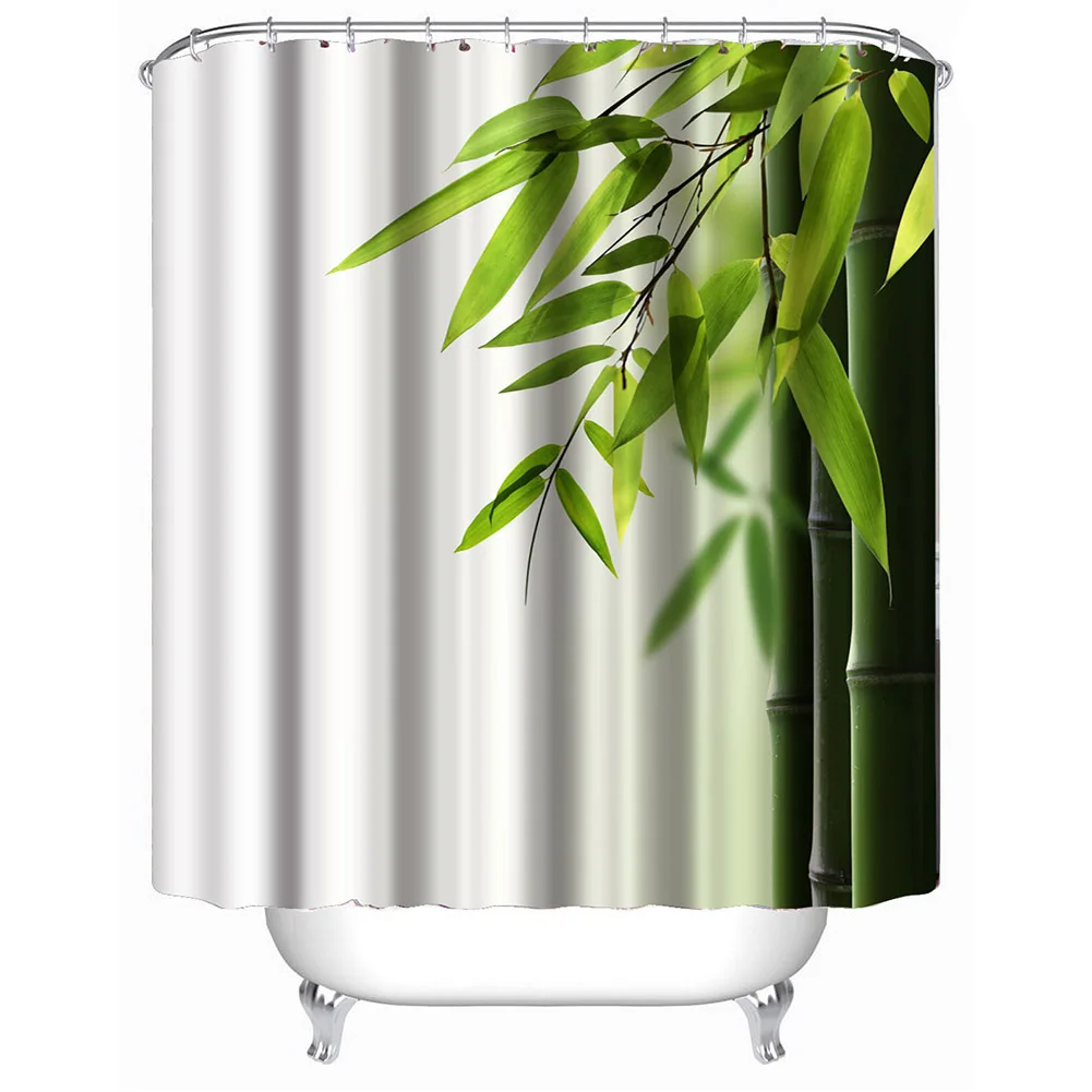 Popular Bamboo Fabric Shower Curtainbuy Cheap Bamboo Fabric - New Bamboo Bathroom Curtains Modern Shower Curtains White D Print Decorwaterproof Polyester Fabric popular bamboo fabric shower curtainbuy cheap bamboo fabric - new bamboo bathroom curtains modern shower curtains white d print decorwaterproof polyester fabric